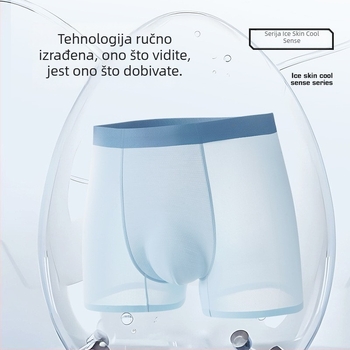 Muške boxerice Ice Silk, prozračne, antibakterijske, brzo sušeće; materijal: najlon; Ice Silk materijal; podstava prepona s grafenom