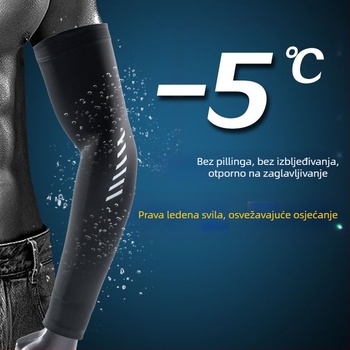 Ice Silk UV zaštitne rukave - produžena duljina za vožnju autom i biciklom, Model BX-6, 81–95% Modal vlakna, 11–20% Poliester, Ljeto 2025
