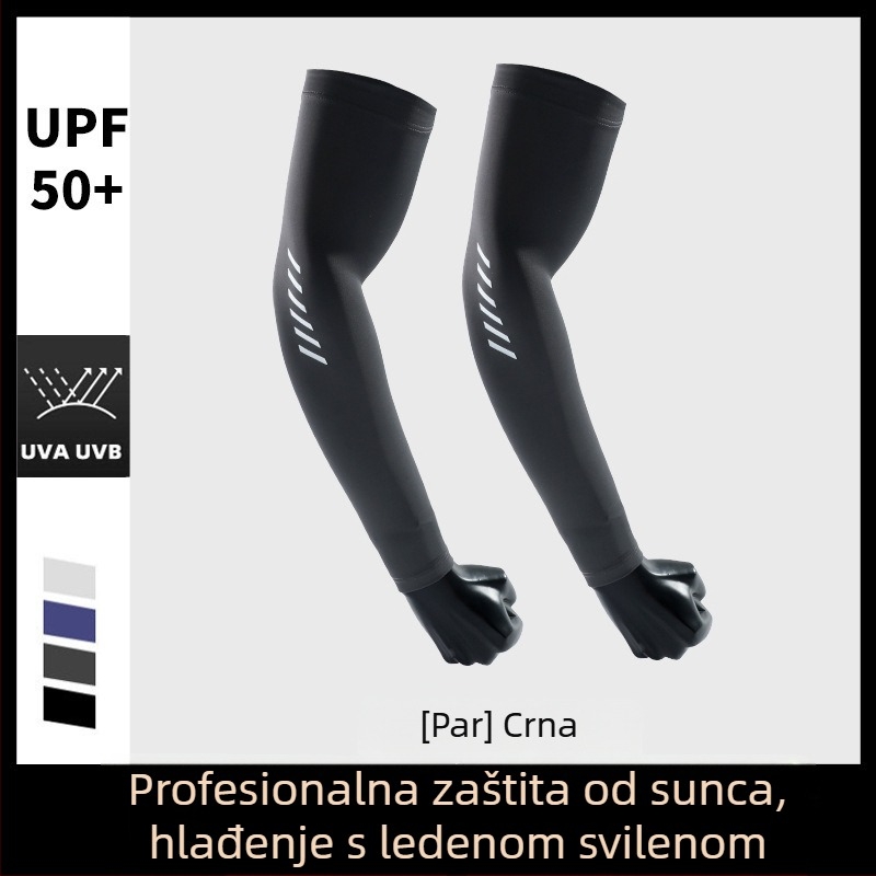 Ice Silk UV zaštitne rukave - produžena duljina za vožnju autom i biciklom, Model BX-6, 81–95% Modal vlakna, 11–20% Poliester, Ljeto 2025