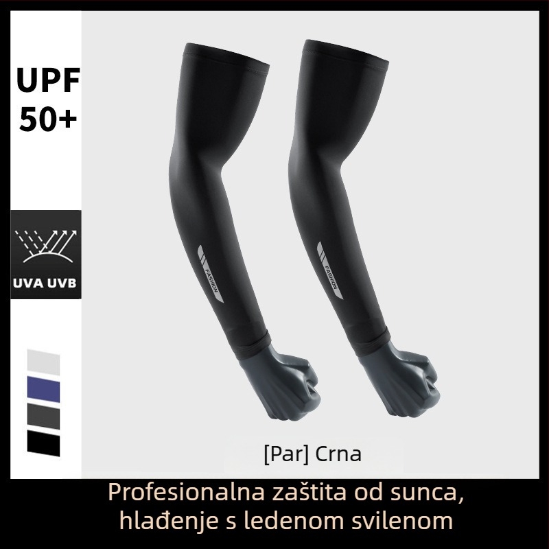 Ice Silk UV zaštitne rukave - produžena duljina za vožnju autom i biciklom, Model BX-6, 81–95% Modal vlakna, 11–20% Poliester, Ljeto 2025