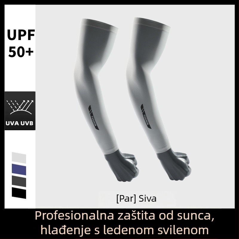 Ice Silk UV zaštitne rukave - produžena duljina za vožnju autom i biciklom, Model BX-6, 81–95% Modal vlakna, 11–20% Poliester, Ljeto 2025