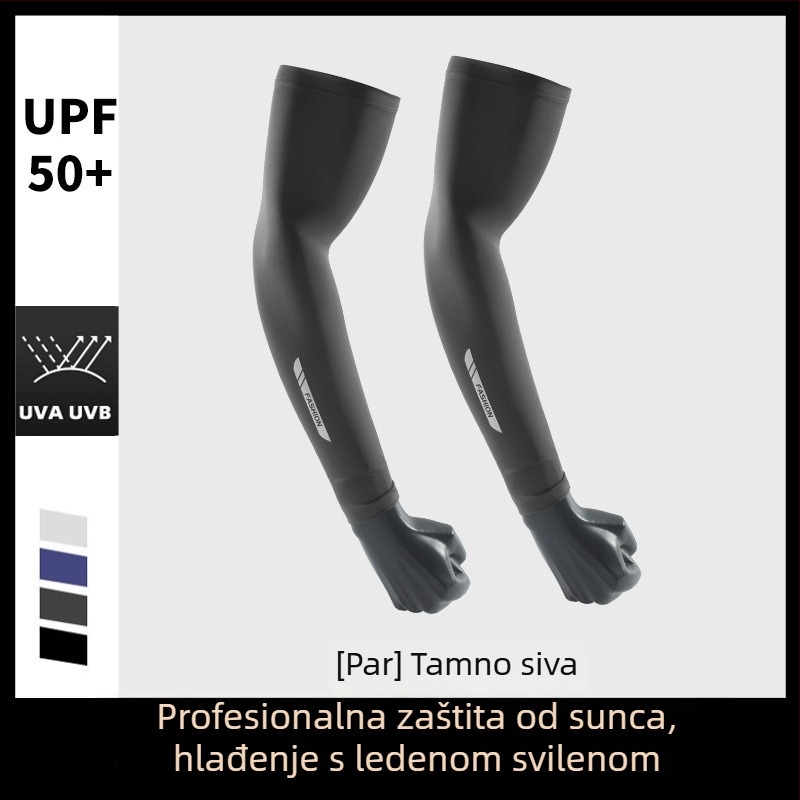 Ice Silk UV zaštitne rukave - produžena duljina za vožnju autom i biciklom, Model BX-6, 81–95% Modal vlakna, 11–20% Poliester, Ljeto 2025