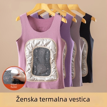Ženska termo vest s fleece podstavom, debeli unutarnji sloj za zimsku toplinu