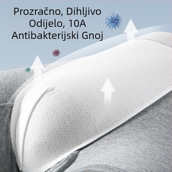 Muške bokserice od pamuka klase A, antibakterijske, prozračne, 90-95% pamuka, srednja visina struka