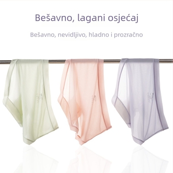 Ženske gaćice od ice silk s Modalom i mulberry svilom, antibakterijske, izuzetno tanke, brzo sušeće, Plus veličina