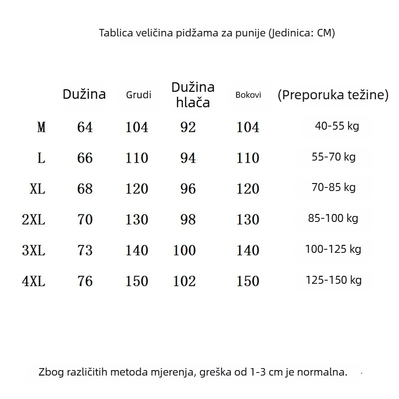 Plus-size ženski pidžama set s dugim rukavima za jesen-zimu, V-izrez, opuštena silueta, poliester, kućna odjeća