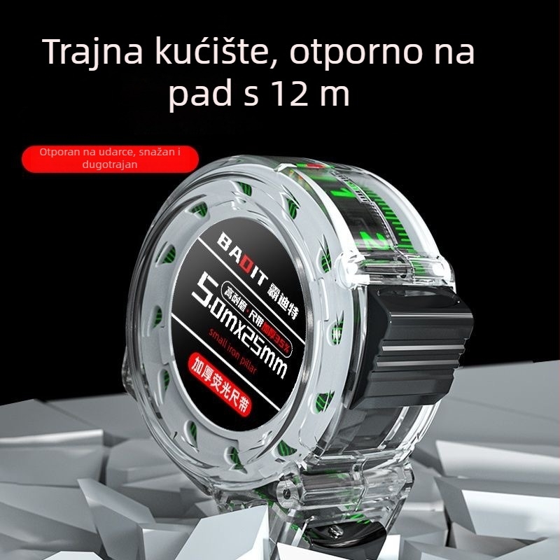 Mjerna traka s automatskim zaključavanjem, čelična traka, duljine 3/5/7,5/10 m, Dominate