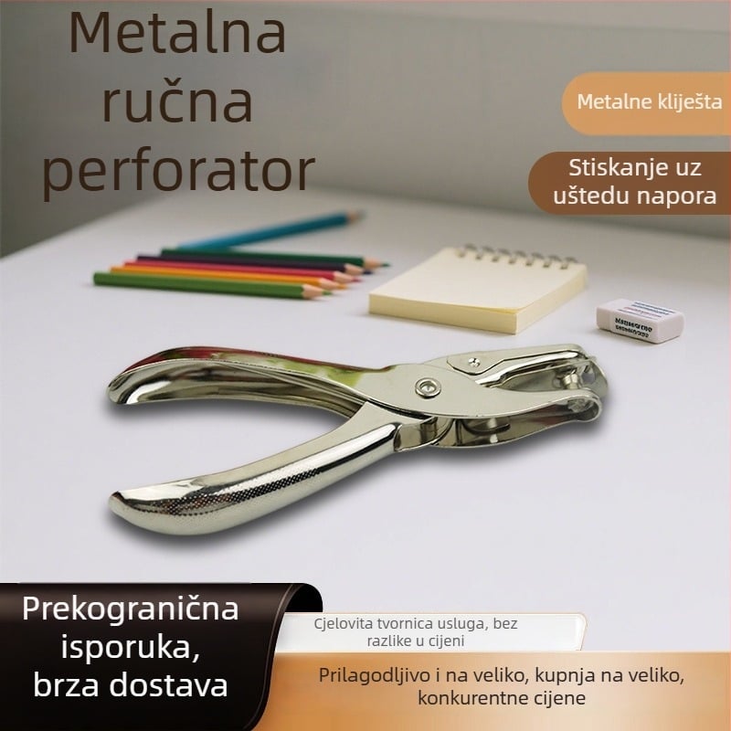 LVYING LY007 ručni bušač rupa za papir, 1 rupa, kapacitet 8 listova