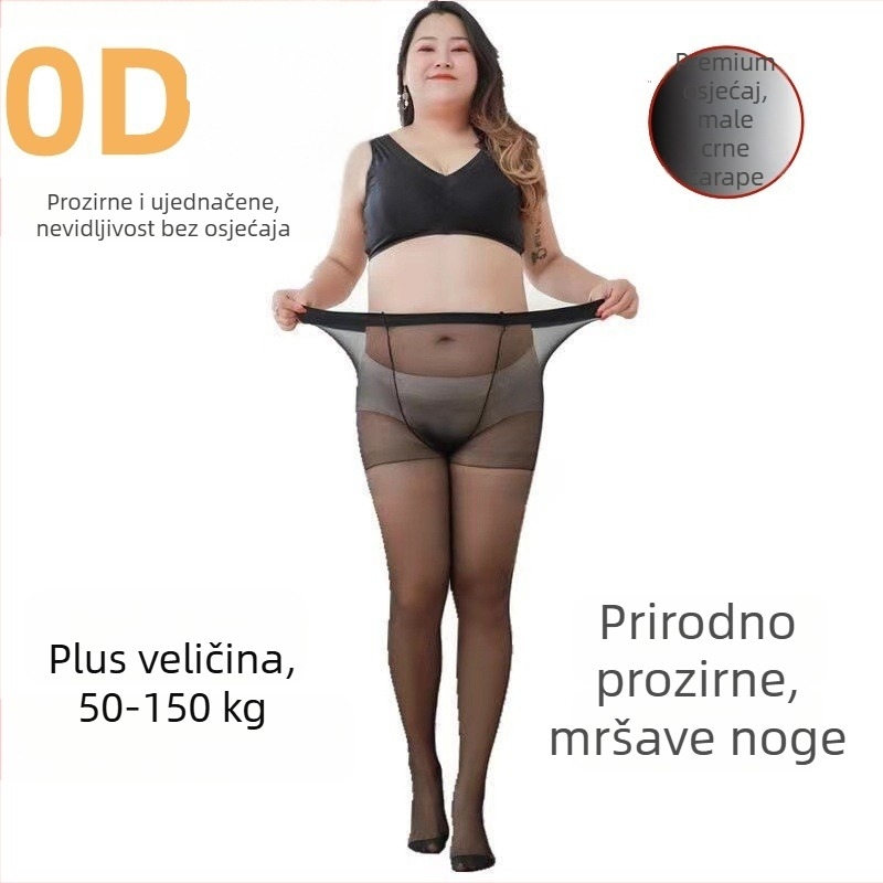 Crne ženske pančare u plus veličini, izuzetno tanke za ljeto, oblikujuće, jednofarbne.