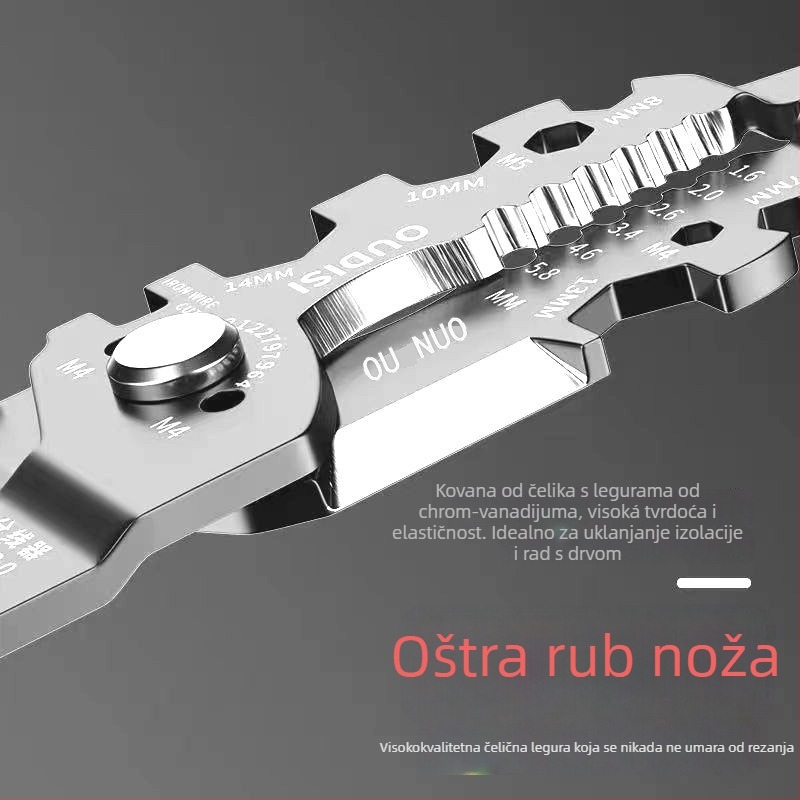ONO 25-u-1 Višenamjenske kliješte za skidanje izolacije, krimpanje, rezanje i navijanje žica – alat električara u njemačkom stilu