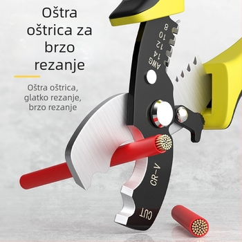 Klešta za skidanje izolacije kablova, 8 inča
