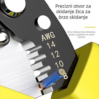 Klešta za skidanje izolacije kablova, 8 inča
