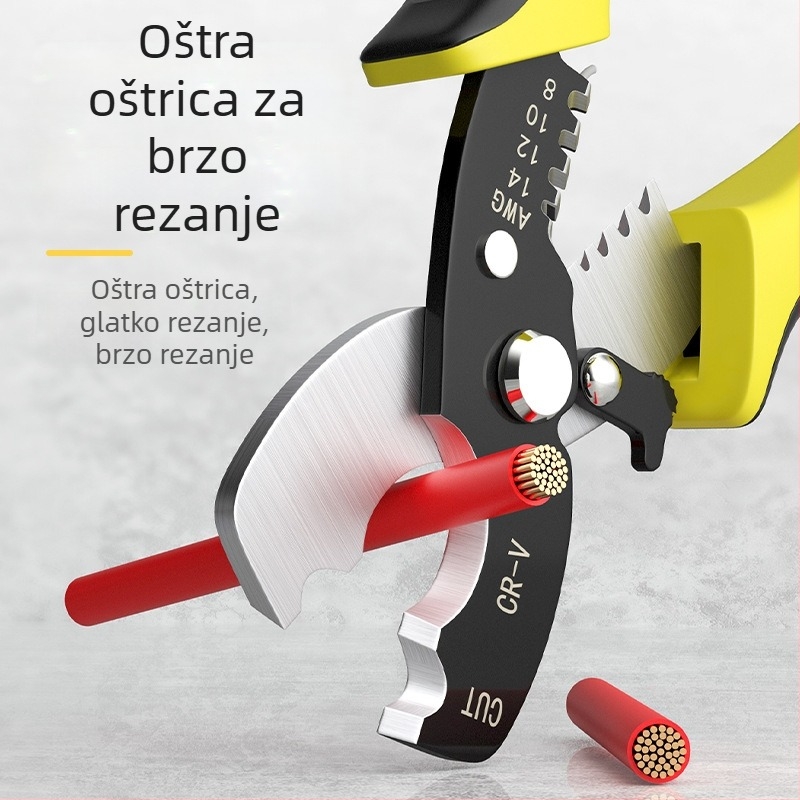 Klešta za skidanje izolacije kablova, 8 inča