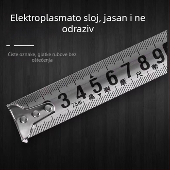 Mjerna traka od nehrđajućeg čelika s automatskim izvlakom, otporna na habanje i padove, kućište