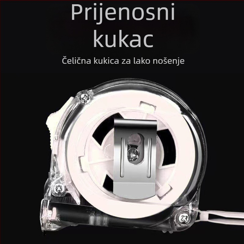 Mjerna traka od nehrđajućeg čelika s automatskim izvlakom, otporna na habanje i padove, kućište