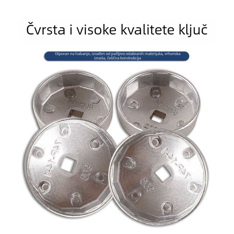 Bos aluminijski ključ za uljni filter, tip kapa i tip zdjela, set za popravak automobila