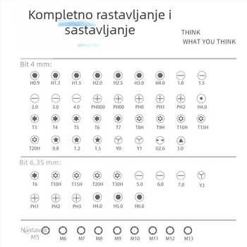 Prilagođeni 70-u-1 višenamjenski set odvijača s preciznim bitovima, jakim magnetom i zaštitom od ispadanja, ručni alati za popravke