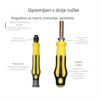 Prilagođeni 70-u-1 višenamjenski set odvijača s preciznim bitovima, jakim magnetom i zaštitom od ispadanja, ručni alati za popravke