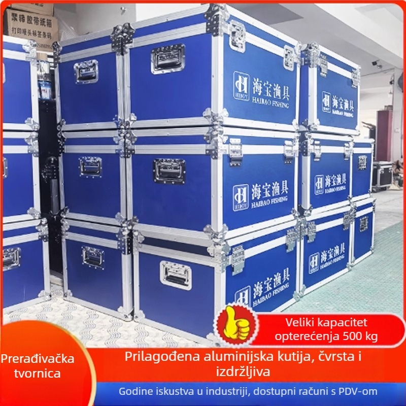 Prilagođena aluminijska kutija za let s teleskopskom ručkom za prijenos dron opreme i kablova, idealna za izložbe