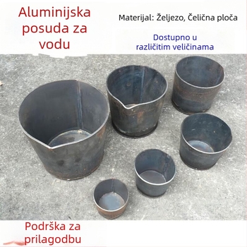 Željezna lopatica za šlaku za lijevanje — promjer 8–26 cm, kapacitet 0,25–17 kg, debljina 2–3 mm, pribor za strojeve za lijevanje