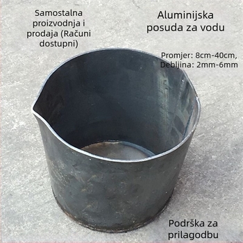 Željezna lopatica za šlaku za lijevanje — promjer 8–26 cm, kapacitet 0,25–17 kg, debljina 2–3 mm, pribor za strojeve za lijevanje