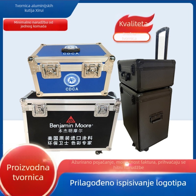Prilagođena aluminijska let kutija za alate i opremu, EVA obloga, protupožarna ploča i aluminijski okvir