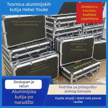 Kamuflirana aluminijska kutija za trening i transport, avionska i mehanička oprema, kutija za instrumente, kutija spremnosti za borbu