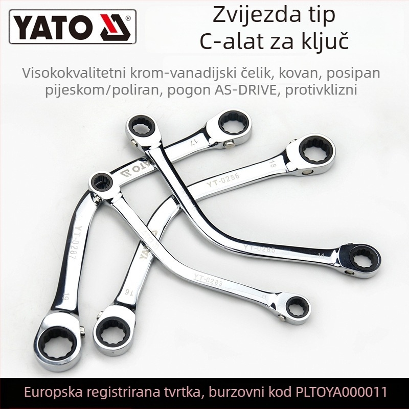 YATO kombinirani ključ, od 45# čelika