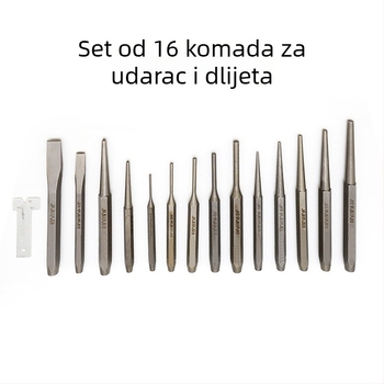 16-dijelni set punching chisels s prijenosnom roll torbom za popravak automobila