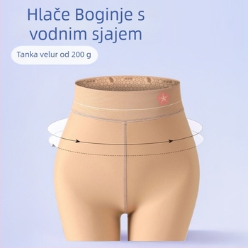Najlon tajice, tople, jednake boje, srednje gustoće, jednostrana zona prepona