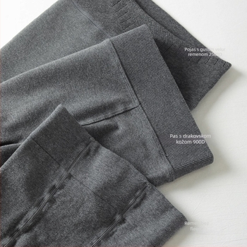 Leggings od viskoze, debeli materijal, podizanje stražnjice i oblikovanje, jednobojne