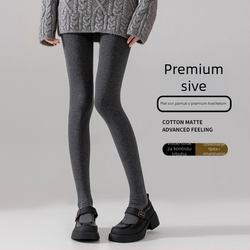 Leggings od viskoze, debeli materijal, podizanje stražnjice i oblikovanje, jednobojne