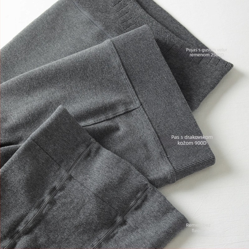 Leggings od viskoze, debeli materijal, podizanje stražnjice i oblikovanje, jednobojne