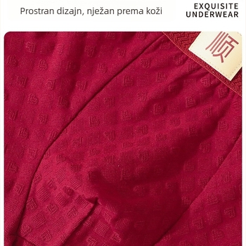 Muške bokserice od pamuka, kineskog stila, srednje visine struka, prozračne, podstava za prepona od viskoze