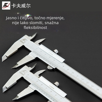 Kraftwell Vernier mjerač s digitalnim zaslonom, nehrđajući čelik