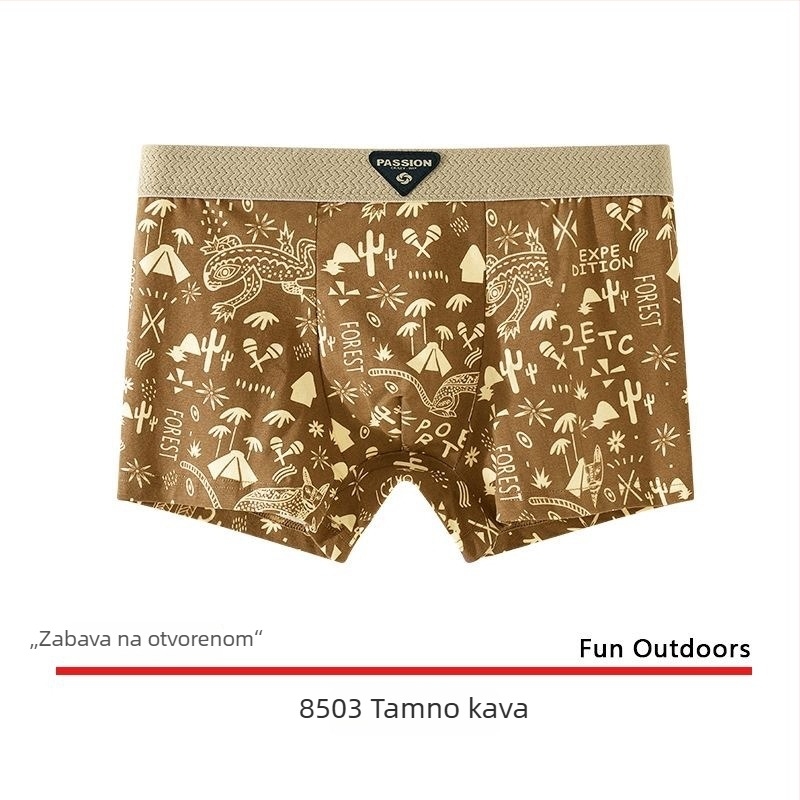 Muške bokserice od pamuka – sportske, brzo suše, prozračne, antibakterijske; pamuk 90–95%; pleteni materijal; srednji pojas; jednobojne.