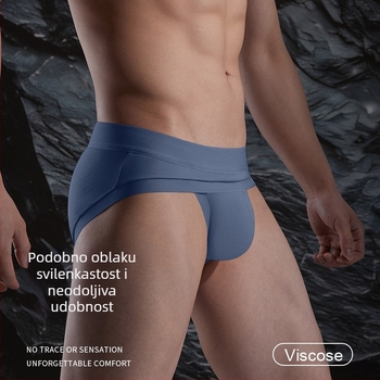 Muške gaće s U-oblikom džepa, modal, prozračne, niska struka