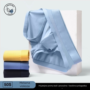 Muške gaće s U-oblikom džepa, modal, prozračne, niska struka