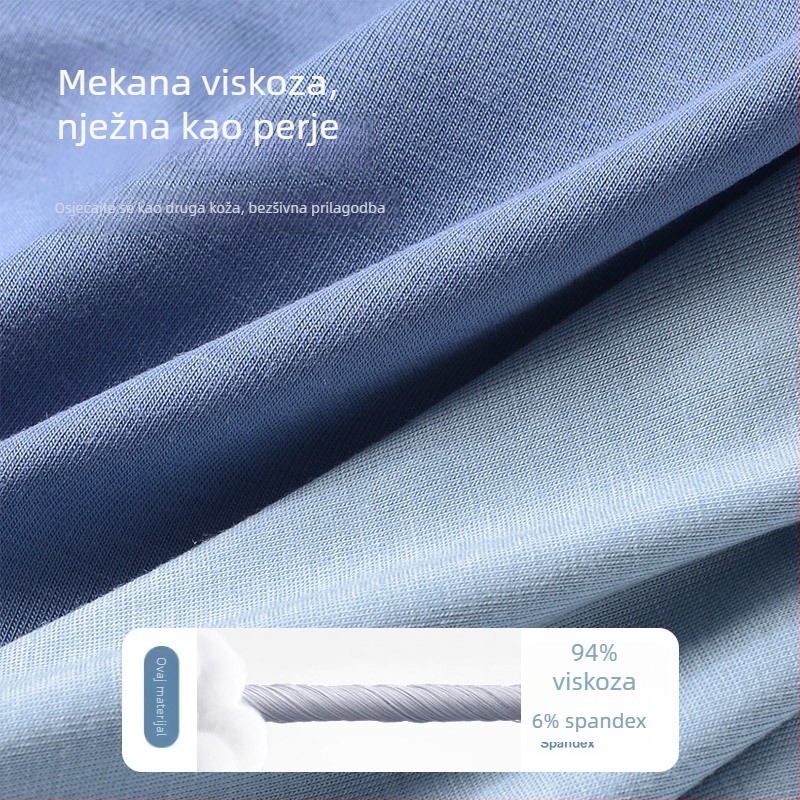 Muške gaće s U-oblikom džepa, modal, prozračne, niska struka