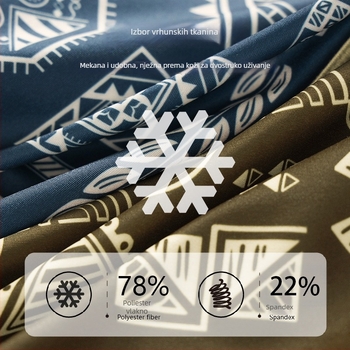 Muške hlačice od ice silk, prozračne, srednji pojas, brzo sušeće, antibakterijske, pleteni materijal, pamukova podstava u preponi