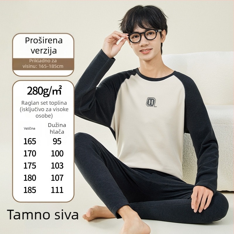 Termo set za tinejdžere — izuzetno debela poliester tkanina, 90% poliester, debljina 301–350 g/m², snažno zadržavanje topline