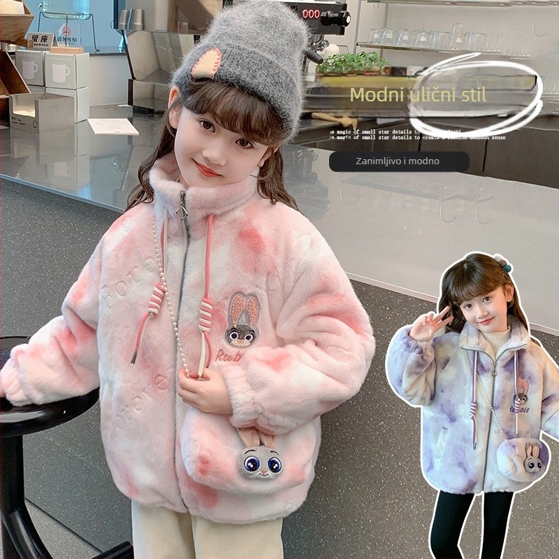 Dječji zimski kaput u korejskom stilu, debeli pamučni podstavljeni kaput s stojećim ovratnikom i zatvaračem, za djecu iznad 8 godina, zima 2024