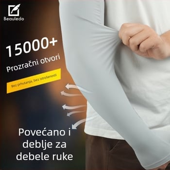 UV rukavi od Ice Silk - Unisex, Hladni, Visoko elastični, Za vanjske sportove (Poliester 81-95%)