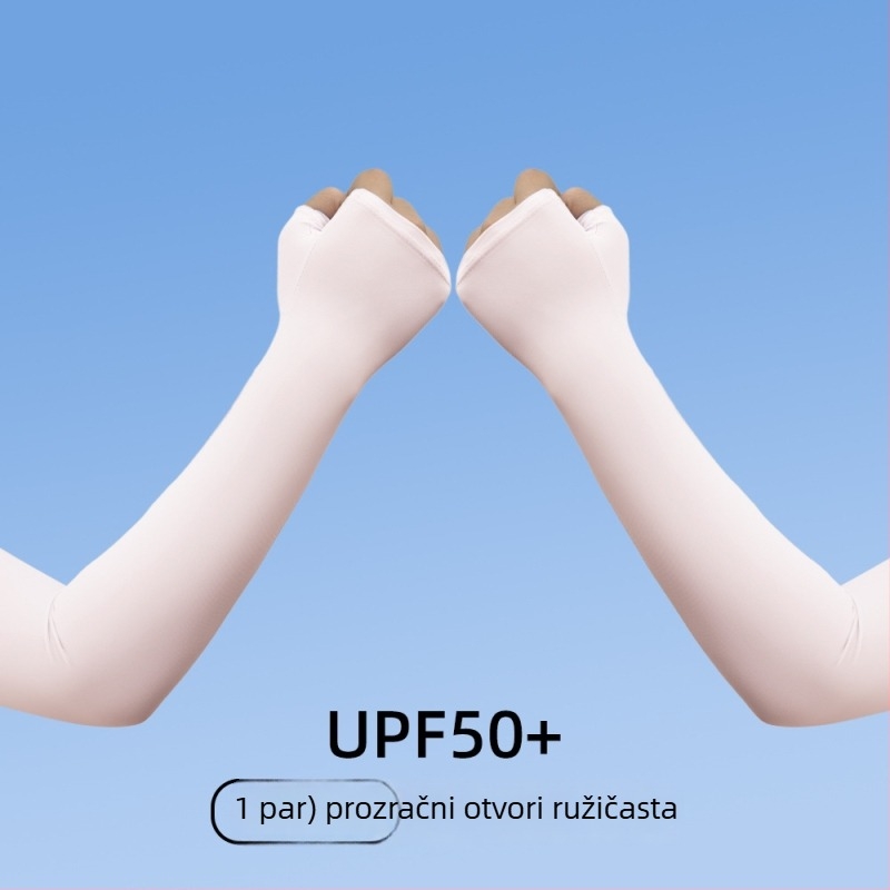 UV rukavi od Ice Silk - Unisex, Hladni, Visoko elastični, Za vanjske sportove (Poliester 81-95%)