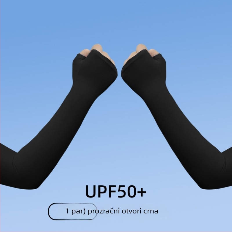 UV rukavi od Ice Silk - Unisex, Hladni, Visoko elastični, Za vanjske sportove (Poliester 81-95%)