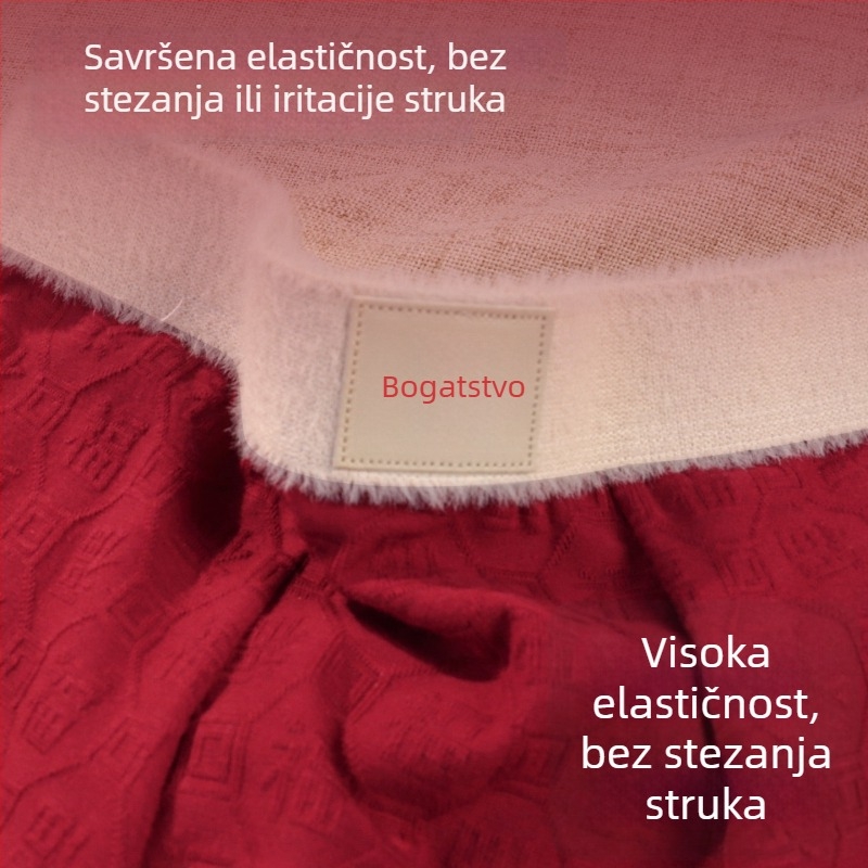 Crvene muške bokserice, jednobojne, pamuk, prozračne, velika veličina