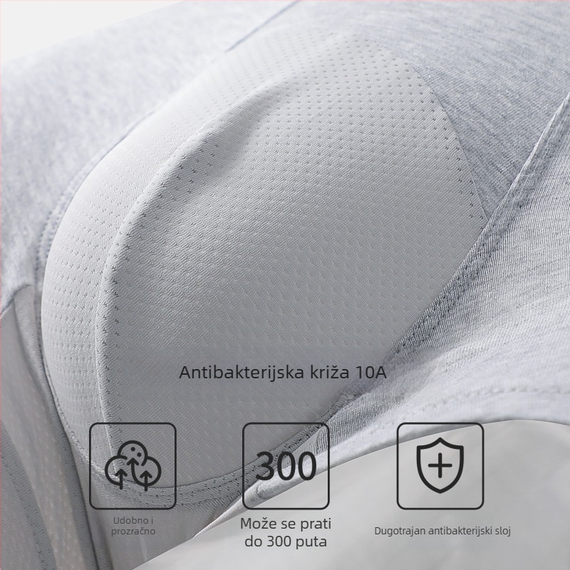 Muške pamučne bokserice, prozračne i antibakterijske, 95–100% pamuk, pleteni materijal, srednje visok struk