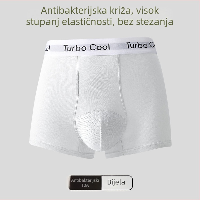 Muške pamučne bokserice, prozračne i antibakterijske, 95–100% pamuk, pleteni materijal, srednje visok struk