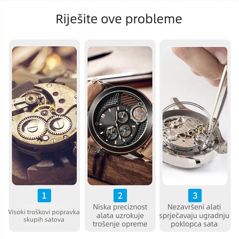 Xing wei qiang alat za zamjenu baterije stražnjeg poklopca sata, stolni pritiskni alat za poklopac, set od 12 kalupa, Kina