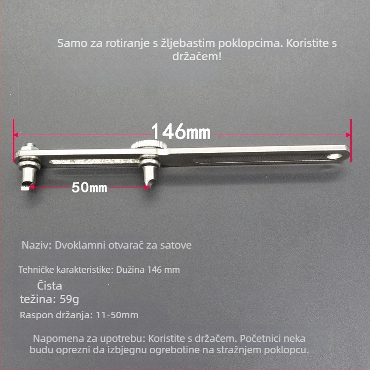 Otvarač kućišta sata s dva kandže i dvostrukim nogama, alat za stražnji poklopac, set 1, za kućnu upotrebu, održavanje telekomunikacija, težina 0.06